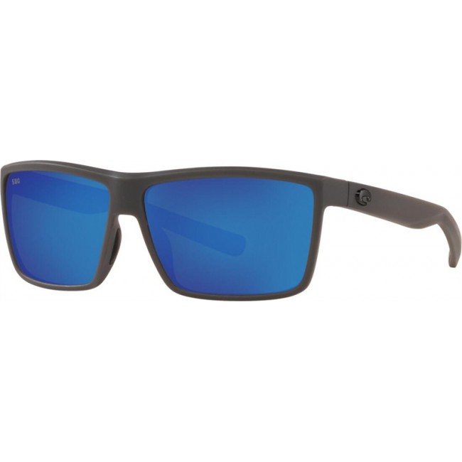 Costa Rinconcito Sunglasses Matte Gray Frame Blue Lens