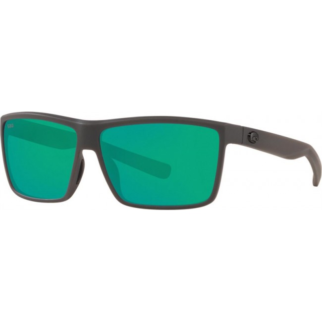 Costa Rinconcito Sunglasses Matte Gray Frame Green Lens