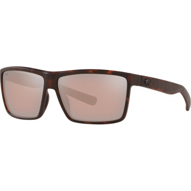 Costa Rinconcito Sunglasses Matte Tortoise Frame Copper Silver Lens