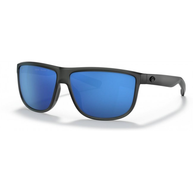 Costa Rincondo Sunglasses Matte Smoke Crystal Frame Blue Lens