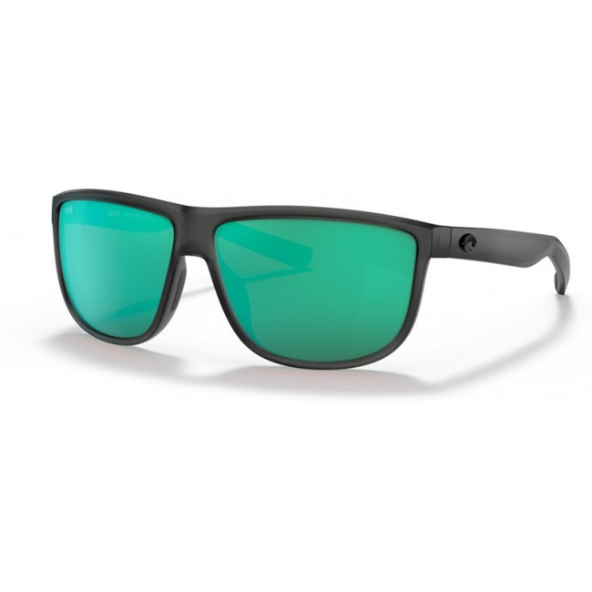 Costa Rincondo Sunglasses Matte Smoke Crystal Frame Green Lens