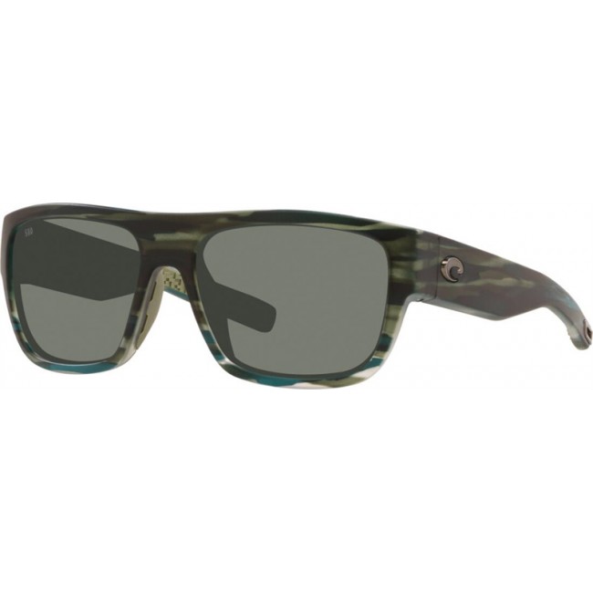 Costa Sampan Sunglasses Matte Reef Frame Grey Lens