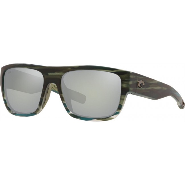 Costa Sampan Sunglasses Matte Reef Frame Grey Silver Lens