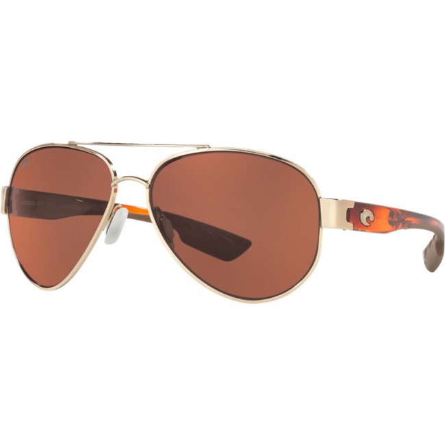 Costa South Point Sunglasses Rose Gold Frame Copper Lens