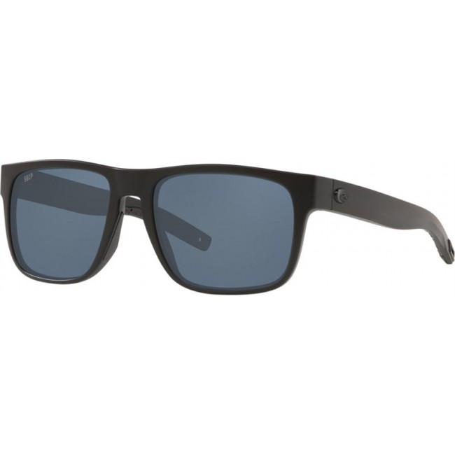 Costa Spearo Sunglasses Blackout Frame Grey Lens
