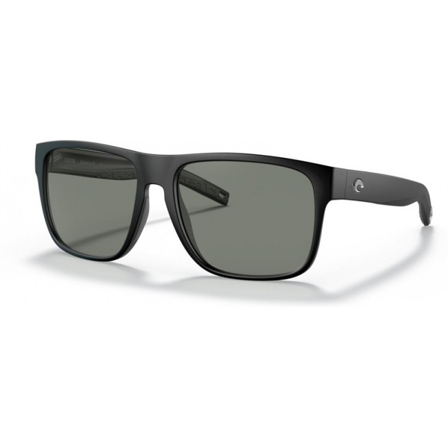 Costa Spearo XL Sunglasses Matte Black Frame Grey Lens