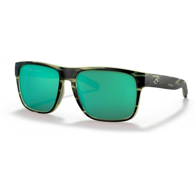 Costa Spearo XL Sunglasses Matte Reef Frame Green Lens