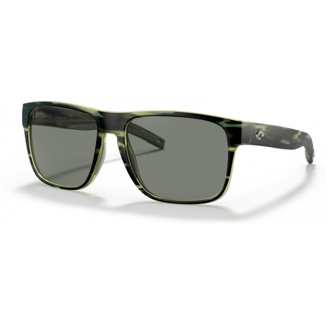 Costa Spearo XL Sunglasses Matte Reef Frame Grey Lens