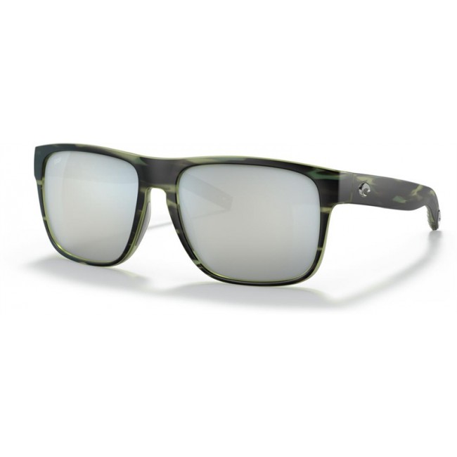 Costa Spearo XL Sunglasses Matte Reef Frame Grey Silver Lens