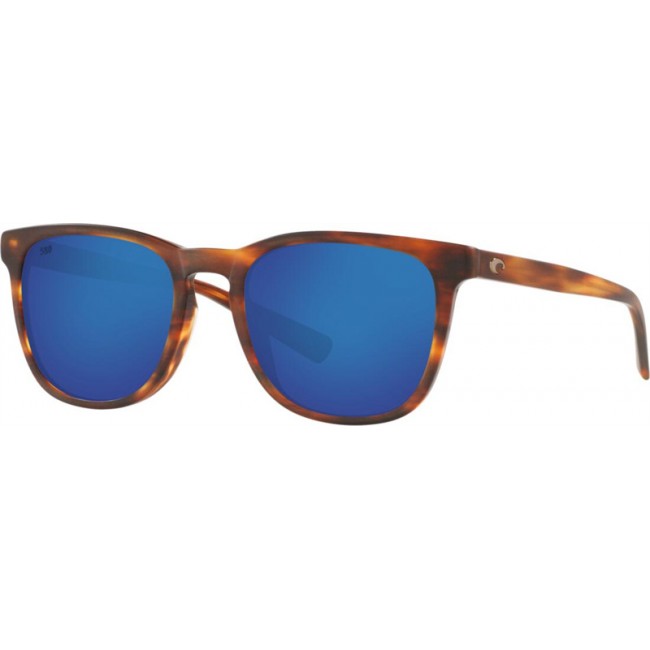 Costa Sullivan Sunglasses Matte Tortoise Frame Blue Lens