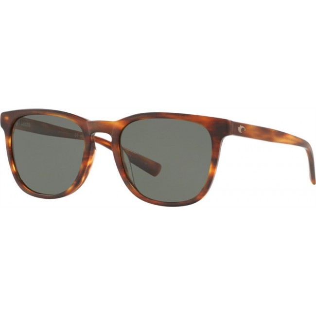 Costa Sullivan Sunglasses Matte Tortoise Frame Grey Lens