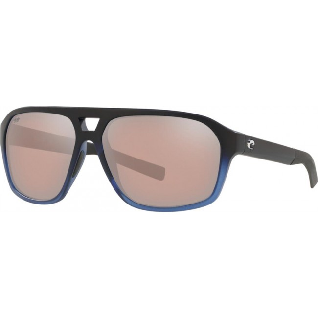 Costa Switchfoot Sunglasses Deep Sea Blue Frame Copper Silver Lens