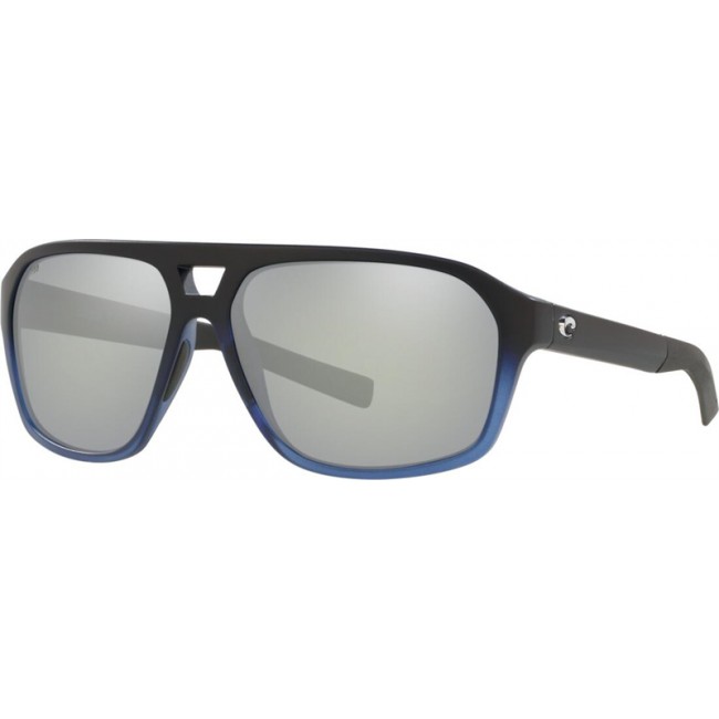 Costa Switchfoot Sunglasses Deep Sea Blue Frame Grey Silver Lens