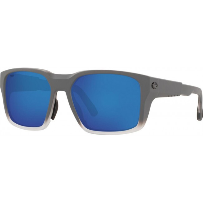 Costa Tailwalker Sunglasses Matte Fog Gray Frame Blue Lens