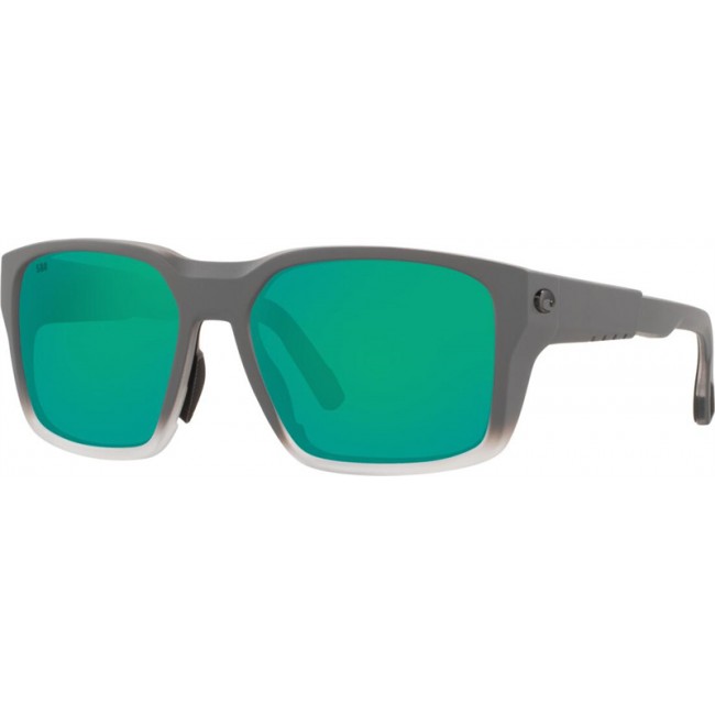 Costa Tailwalker Sunglasses Matte Fog Gray Frame Green Lens