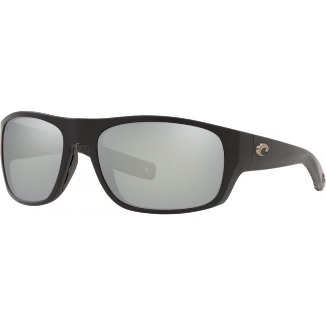 Costa Tico Sunglasses Matte Black Frame Grey Silver Lens