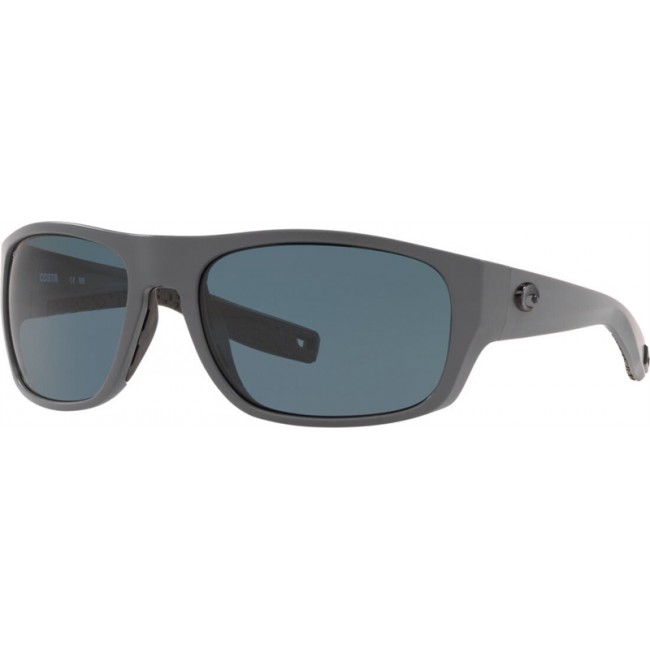 Costa Tico Sunglasses Matte Gray Frame Grey Lens