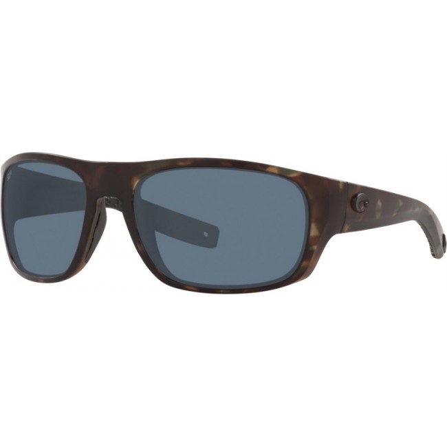 Costa Tico Sunglasses Matte Wetlands Frame Grey Lens