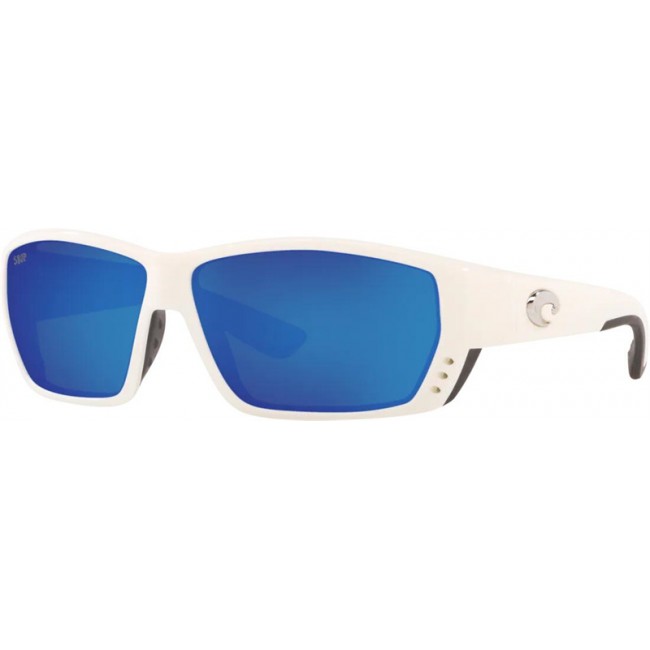 Costa Tuna Alley Sunglasses White Frame Blue Lens