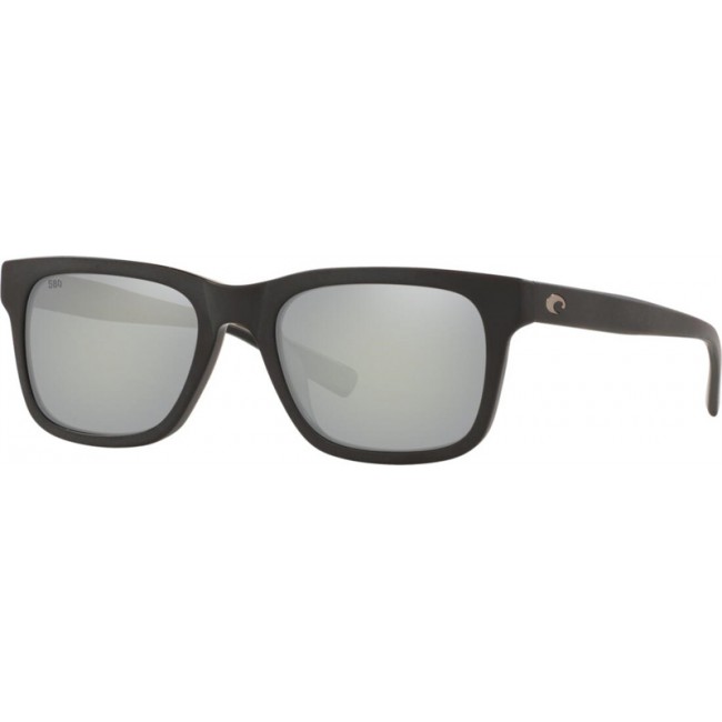 Costa Tybee Sunglasses Matte Black Frame Grey Silver Lens