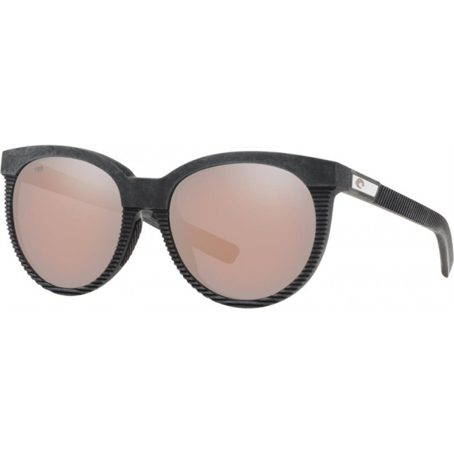 Costa Victoria Sunglasses Net Gray With Gray Rubber frame Copper Silver lens