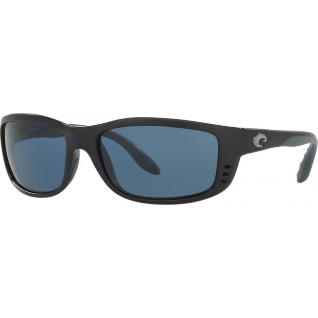 Costa Zane Sunglasses Matte Black Frame Grey Lens