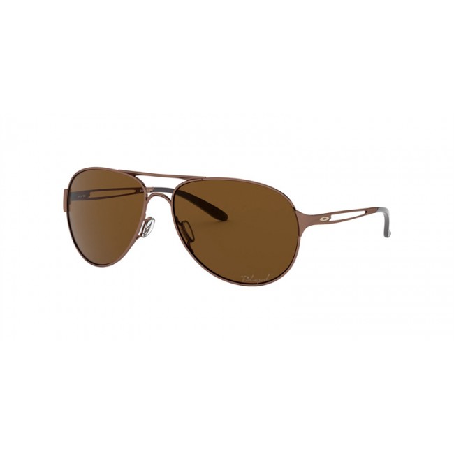 Oakley Caveat Sunglasses Brown Frame Bronze Polarized Lens