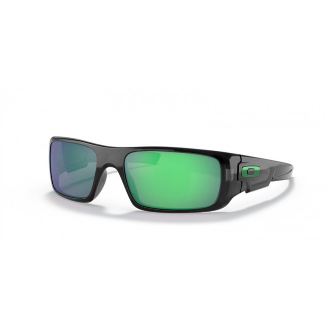 Oakley Crankshaft Sunglasses Black Ink Frame Jade Iridium Lens