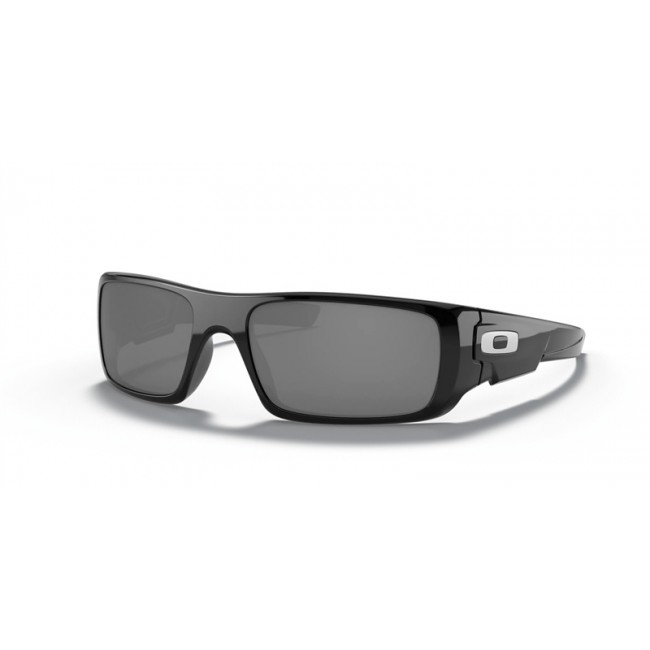 Oakley Crankshaft Sunglasses Polished Black Frame Black Iridium Lens