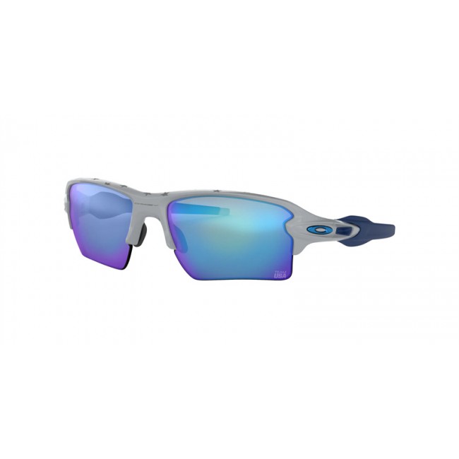 Oakley Flak 2.0 XL Team USA Sunglasses White Frame Blue Lens