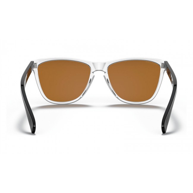 Oakley Frogskins 35th Anniversary Sunglasses Polished Clear Frame Prizm Violet Lens
