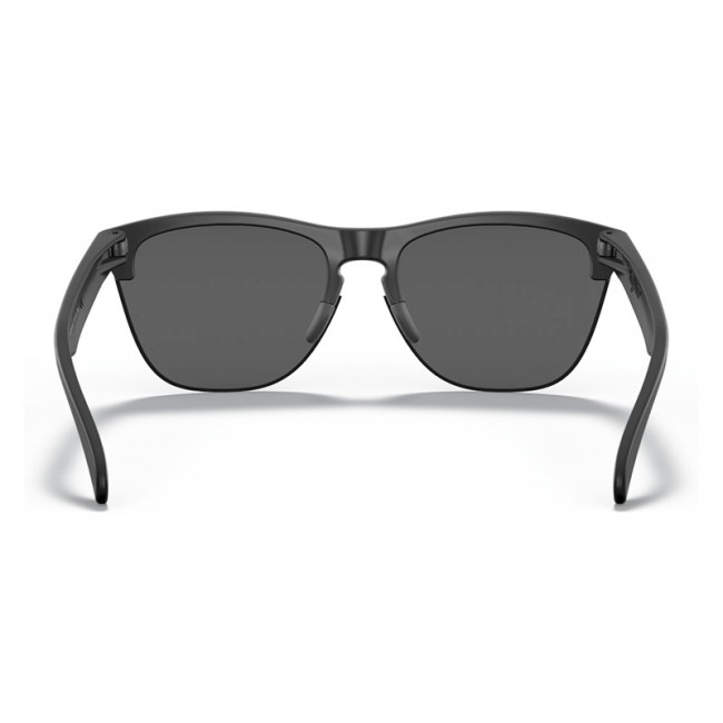 Oakley Frogskins Lite Sunglasses Matte Black Frame Grey Lens