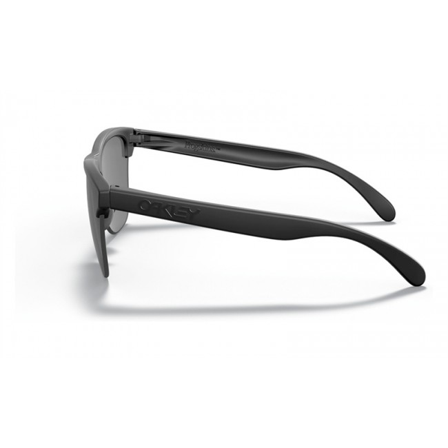 Oakley Frogskins Lite Sunglasses Matte Black Frame Grey Lens