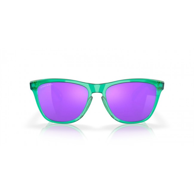 Oakley Frogskins Shift Collection Sunglasses Translucent Celeste Frame Prizm Violet Lens