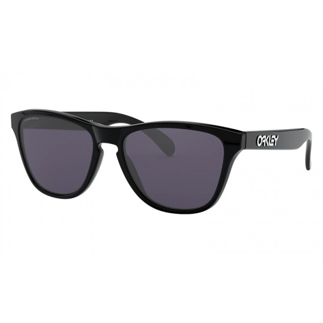 Oakley Frogskins Xs Youth Fit Sunglasses Polished Black Frame Prizm Grey Lens