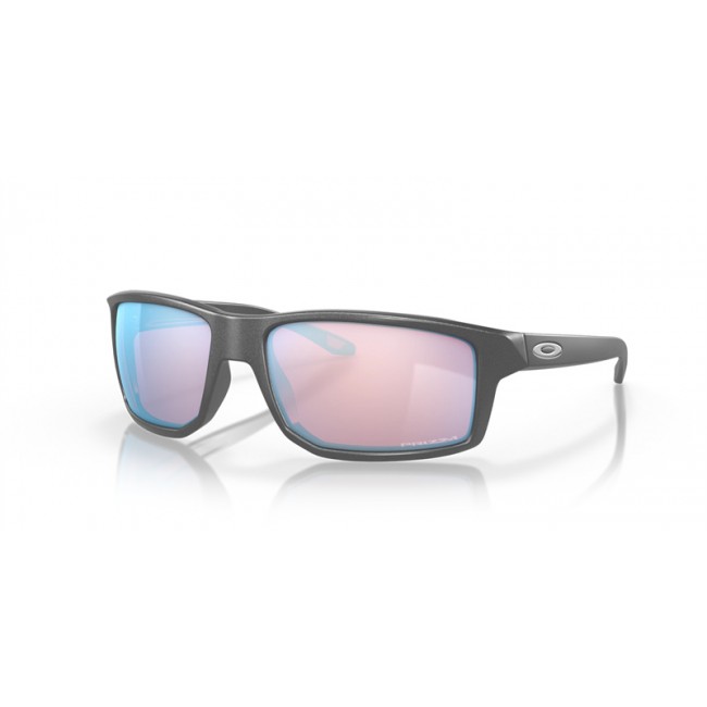 Oakley Gibston Sunglasses Gray Frame Prizm Snow Sapphire Lens