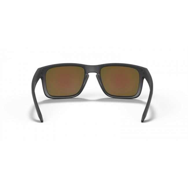 Oakley Holbrook Low Bridge Fit Sunglasses Matte Black Frame Prizm Sapphire Polarized Lens