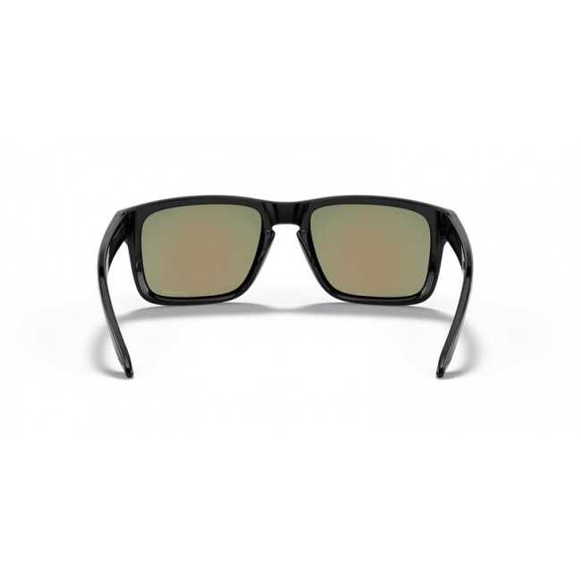 Oakley Holbrook Low Bridge Fit Sunglasses Polished Black Frame Prizm Ruby Lens