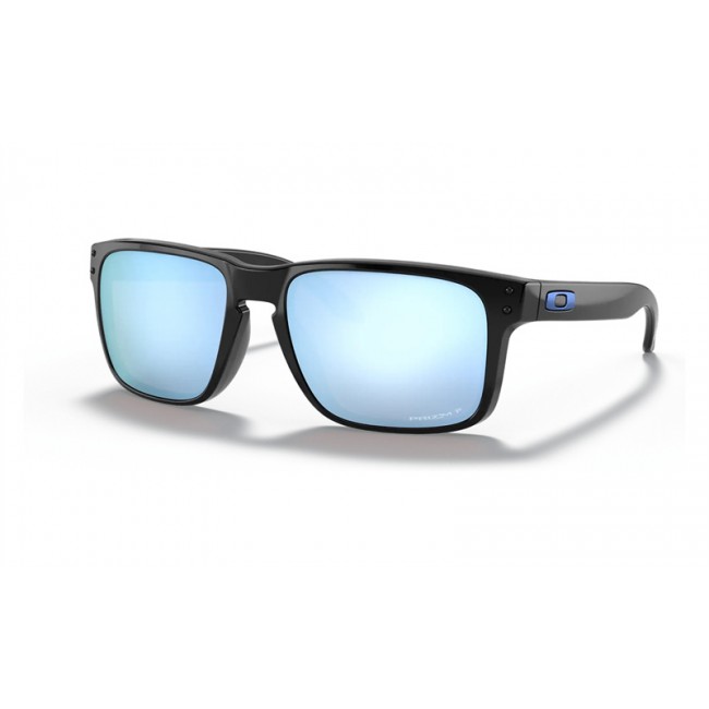Oakley Holbrook Sunglasses Polished Black Frame Prizm Deep Water Polarized Lens
