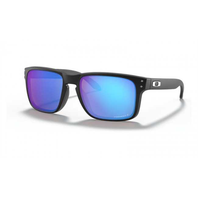 Oakley Holbrook Sunglasses Matte Black Frame Prizm Sapphire Polarized Lens