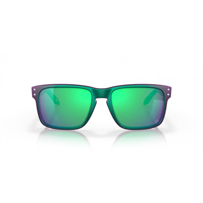 Oakley Holbrook Troy Lee Designs Series Sunglasses Troy Lee Designs Matte Purple Green Shift Frame Prizm Jade Lens