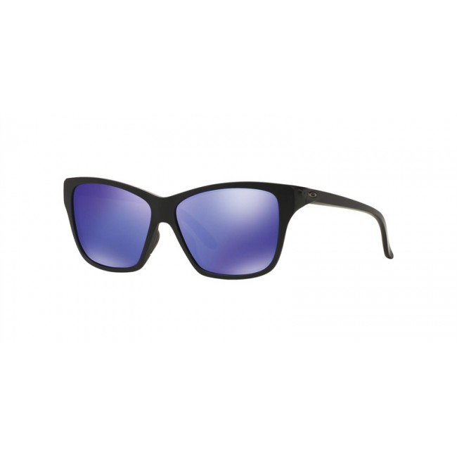 Oakley Hold On Sunglasses Black Frame Violet Iridium Lens