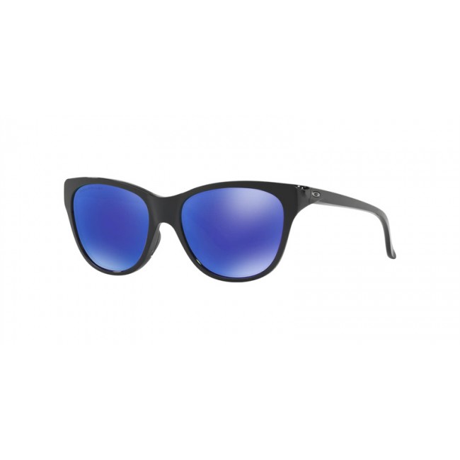 Oakley Hold Out Sunglasses Black Frame Violet Iridium Polarized Lens