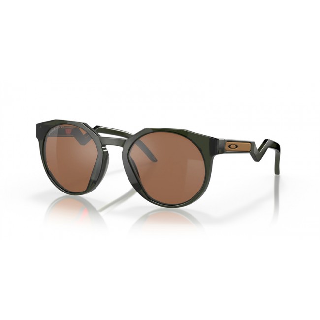 Oakley HSTN Sunglasses Green Frame Prizm Tungsten Polarized Lens