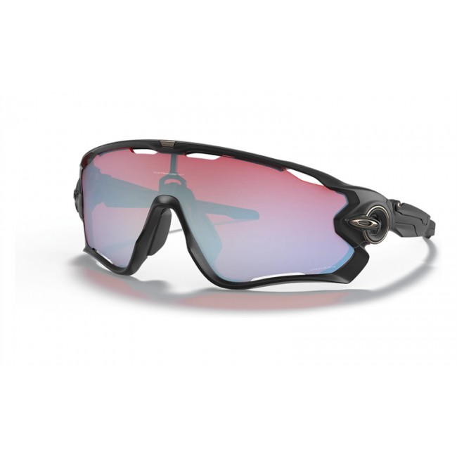 Oakley Jawbreaker Prizm Snow Collection Sunglasses Matte Black Frame Prizm Snow Sapphire Lens
