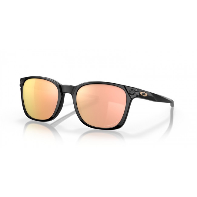 Oakley Ojector Sunglasses Black Frame Prizm Rose Gold Polarized Lens