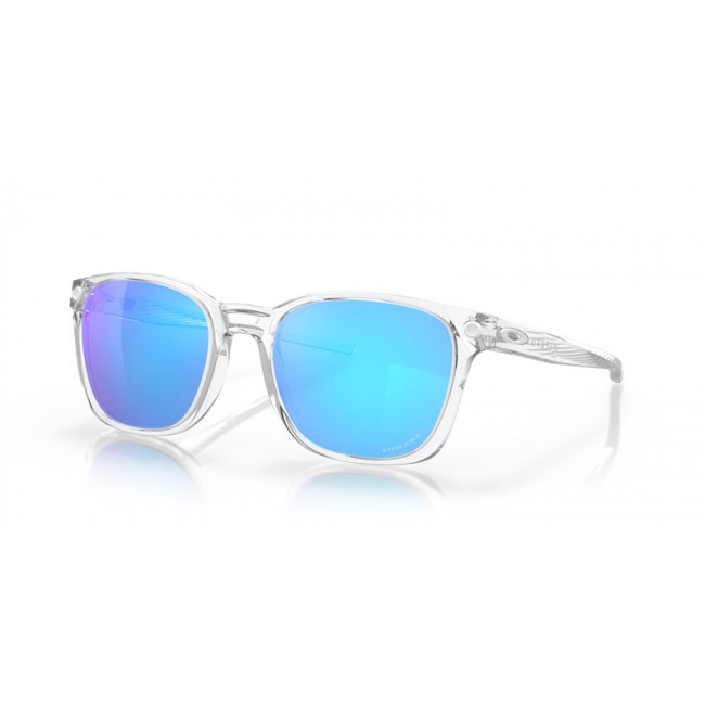 Oakley Ojector Sunglasses Clear Frame Prizm Sapphire Lens