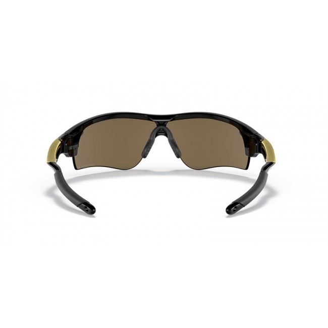 Oakley RadarLock Path Low Bridge Fit Sunglasses Black Frame Prizm 24k Polarized Lens