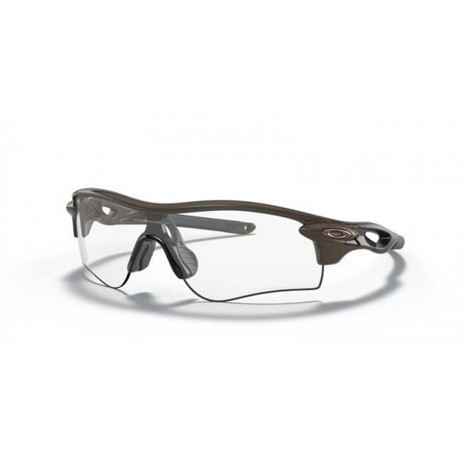 Oakley RadarLock Path Low Bridge Fit Sunglasses Green Frame Clear To Black Iridium Photochromic Lens
