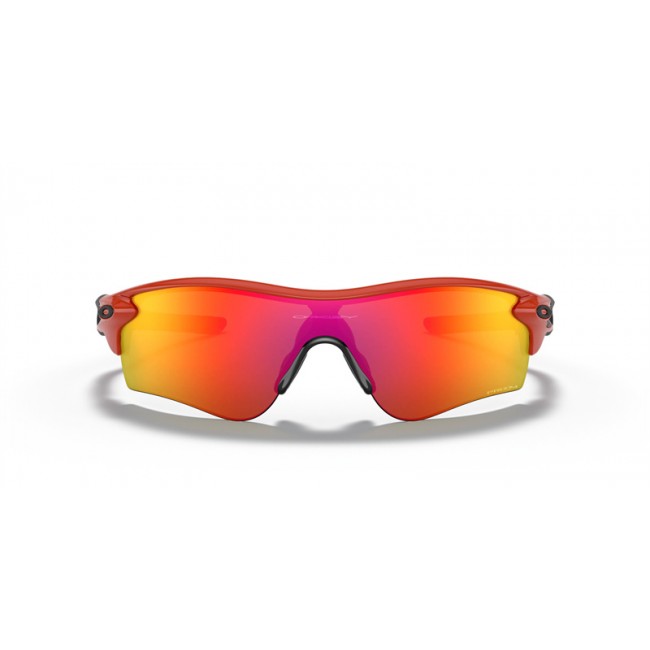 Oakley RadarLock Path Low Bridge Fit Sunglasses Red Frame Prizm Ruby Lens